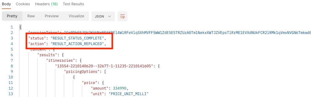 Skyscanner search sample loading